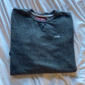 Worn oversized vans crew neck